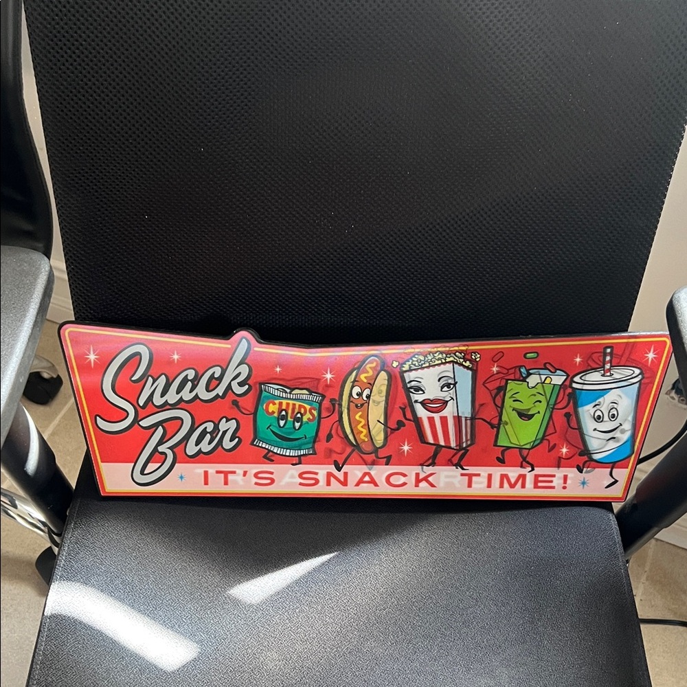 Retro Snack Bar Sign - Red